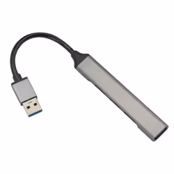 4smarts 456909 hub di interfaccia USB 3.2 Gen 1 (3.1 Gen 1) Type-A 5000 Mbit/s Grigio