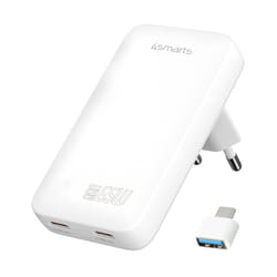 4smarts 542065 Caricabatterie per dispositivi mobili Universale Bianco AC Interno