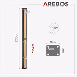 Arebos 4252023108256 doccia per giardino e piscina - Vista aggiuntiva 7