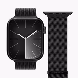 Vonmählen Milanese Loop 2 Cinghia Nero Acciaio inox - Vista aggiuntiva 2