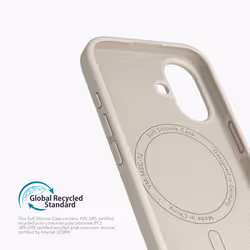 Vonmählen Soft Silicone Case custodia per cellulare 15,5 cm (6.1") Cover Crema - Vista aggiuntiva 4
