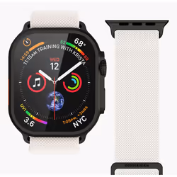 Vonmählen AWS00190 accessorio indossabile intelligente Band Nero, Crema Nylon - Vista aggiuntiva 2
