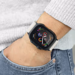 Vonmählen AWS00190 accessorio indossabile intelligente Band Nero, Crema Nylon - Vista aggiuntiva 4