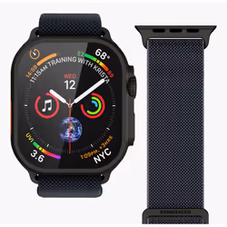 Vonmählen AWS00185 accessorio indossabile intelligente Band Nero, Blu marino Nylon - Vista aggiuntiva 2