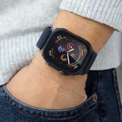Vonmählen AWS00185 accessorio indossabile intelligente Band Nero, Blu marino Nylon - Vista aggiuntiva 4