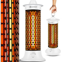 Kesser - Riscaldatore radiante a infrarossi a libera installazione Riscaldatore radiante da 1200W Riscaldamento interno ad alta efficienza con