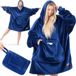 KESSER Kuschelhoodie versatile e traspirante con design reversibile, maniche isolate ed elastiche, cappuccio avvolgente, tess ...
