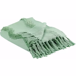 Plaid decorativo con frange. Lasciati coccolare nei mesi più freddi da una coperta super morbida. Questa è unica, fatta a man ...