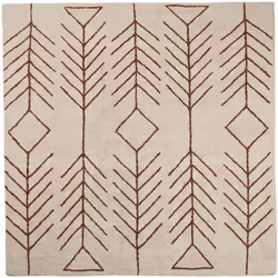 Tappeto quadrato con motivo geometrico. Dona un'atmosfera orientale a casa tua con questo tappeto quadrato, con motivo geomet ...