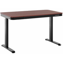 Scrivania elettrica ad altezza regolabile legno scuro e nero 120x60 cm Kenly