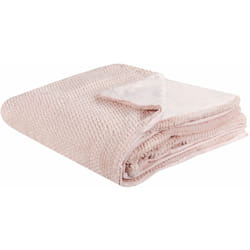 Coperta copriletto in morbida pelliccia rosa 200 x 220 cm Bjas