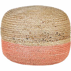 Versatile poggiapiedi in stile boho. Aggiungi un tocco boho al salotto con questo funzionale pouf. Realizzato a mano in soffi ...