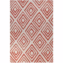 Tappeto rettangolare con motivo geometrico. Porta questo tappeto boho e moderno nel tuo spazio abitativo per rinfrescare imme ...