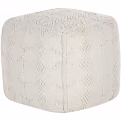 Versatile poggiapiedi in stile boho. Rinnova in un lampo il soggiorno o la camera da letto con questo versatile pouf. Realizz ...