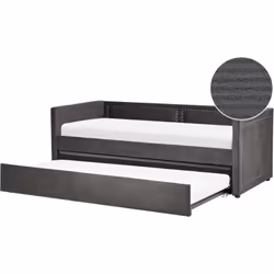 Letto singolo con letto estraibile. Porta eleganza e funzionalità in camera da letto o in soggiorno con questo letto con rete ...