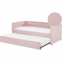 Letto singolo con letto estraibile. Porta eleganza e funzionalità in camera da letto o in soggiorno con questo letto con rete ...