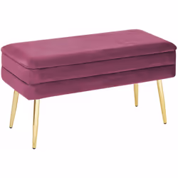 Fondo letto con vano contenitore. Valorizza ogni stanza con questa splendida panchina con contenitore. Rivestita in soffice m ...