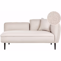 Chaise longue moderna con cuscino. Questa elegante chaise longue è un pezzo d'arredamento ideale per tutti gli estimatori del ...