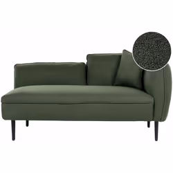 Chaise longue moderna con cuscino. Questa elegante chaise longue è un pezzo d'arredamento ideale per tutti gli estimatori del ...