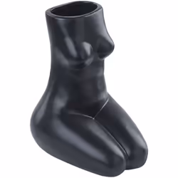 Vaso in porcellana corpo femminile. Apri le porte all'arte con questo vaso a forma di corpo di donna. Realizzato a mano in du ...