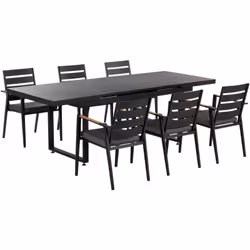 Set di tavolo e sedie da giardino. Goditi ogni momento all'aria aperta in famiglia o con gli amici con questo splendido set d ...