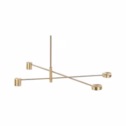 Lampada a sospensione moderna. Dona un look più industriale al salotto con questo lampadario. È dotato di 4 luci direzionabil ...