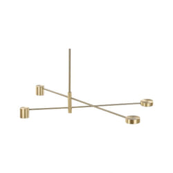 Beliani - Lampadario in metallo dorato con 4 fuochi stile moderno Bandon