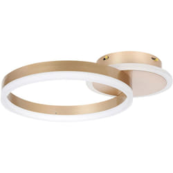 Beliani - Plafoniera dalla forma circolare con luci led in metallo oro Glyde