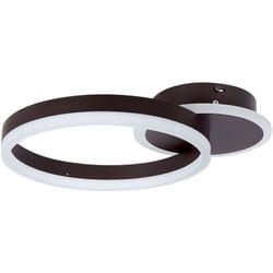 Beliani - Plafoniera dalla forma circolare con luci led in metallo marrone Glyde