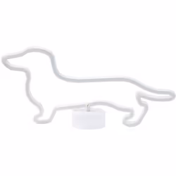 Decorazione da parete con luci LED. Porta un'atmosfera simpatica in casa con questa decorazione a forma di bassotto con luce ...
