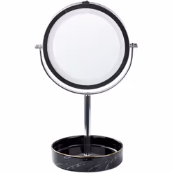 Specchio da trucco dallo stile moderno. Uno specchio da trucco, come questo, è un must-have per il tuo angolo di bellezza, e ...