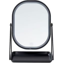 Beliani - Specchio led make up da tavolo 20 x 22 cm argento Dordogne