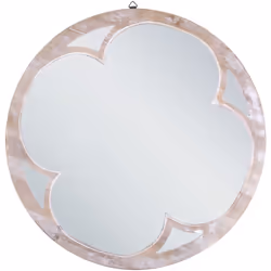 Specchio decorativo rotondo. Questo elegante specchio rotondo attira l'attenzione sull'arredamento della parete. Caratterizza ...