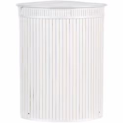 Cesta portaoggetti o per biancheria. Goditi questa comoda cesta per la biancheria. Realizzata in legno di bambù, presenta una ...