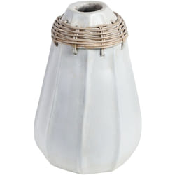 Beliani - Vaso decorativo per fiori artificiali in terracotta stile naturale bianco Kampar