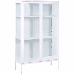 Elegante credenza in metallo e vetro. Aggiungi un tocco classico alla decorazione del tuo salotto o della tua sala da pranzo  ...