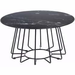 Tavolino moderno con effetto marmo . Crea un angolo di relax nel tuo salotto aggiungendo questo tavolino da caffè. È caratter ...