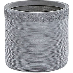 Vaso per piante in argilla grigio 26 x 26 x 25 cm Samos