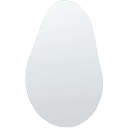 Beliani - Specchio da parete in vetro argento 40 x 65 cm senza cornice Aubagne