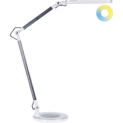 Beliani - Lampada da tavolo color argento led intensità variabile braccio regolabile Grus