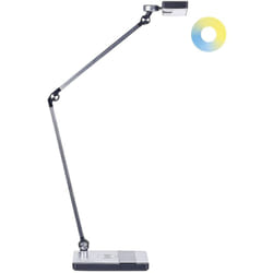 Beliani - Lampada da tavolo color argento led intensità variabile braccio regolabile Lacerta