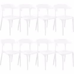 Set di 8 sedie per interno d esterno. Una seduta confortevole è ciò di cui ogni ambiente, interno o esterno, ha bisogno per e ...