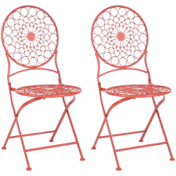 Sedie pieghevoli da bistrot in stile provenzale . Crea un'atmosfera romantica sul tuo balcone o patio con queste affascinanti ...