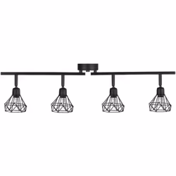 Lampada da soffitto con 4 luci. Aggiungi un tocco di eleganza alla casa con questa plafoniera. Realizzata in durevole metallo ...
