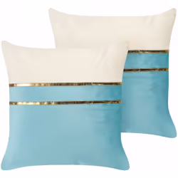 Set di 2 cuscini con dettagli in oro. Migliora il look della tua casa con questo set di cuscini, che donerà comfort e stile a ...