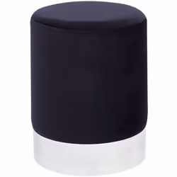 Elegante pouf in velluto. Dona alla tua casa un tocco glamour con questo splendido poggiapiedi imbottito. La trama lucida del ...