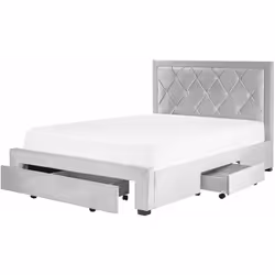 Letto matrimoniale con contenitore in tessuto. Porta il lusso in camera da letto con questo letto in soffice velluto di altis ...