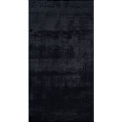 Beliani - Tappeto di pelliccia artificiale di coniglio Shaggy Soft 80 x 150 cm nero