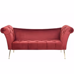Esclusiva chaise longue con schienale curvo . Dai un tocco glamour al soggiorno o alla camera da letto con questa chaise long ...