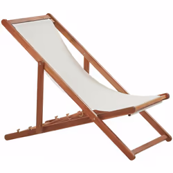 Sedia sdraio da spiaggia in legno d'acacia. Fusione perfetta tra funzionalità e stile moderno, questa praticissima sdraio è l ...